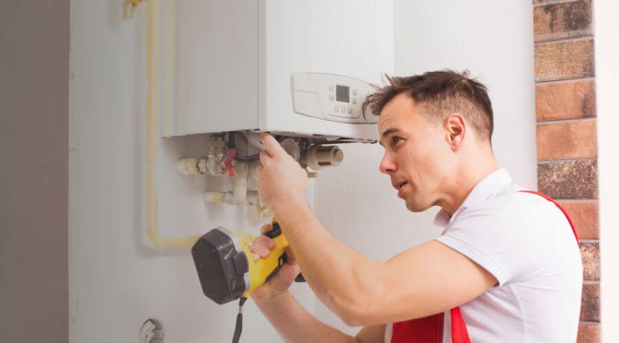 Local tankless water heater installation in Pleasant Valley, IA